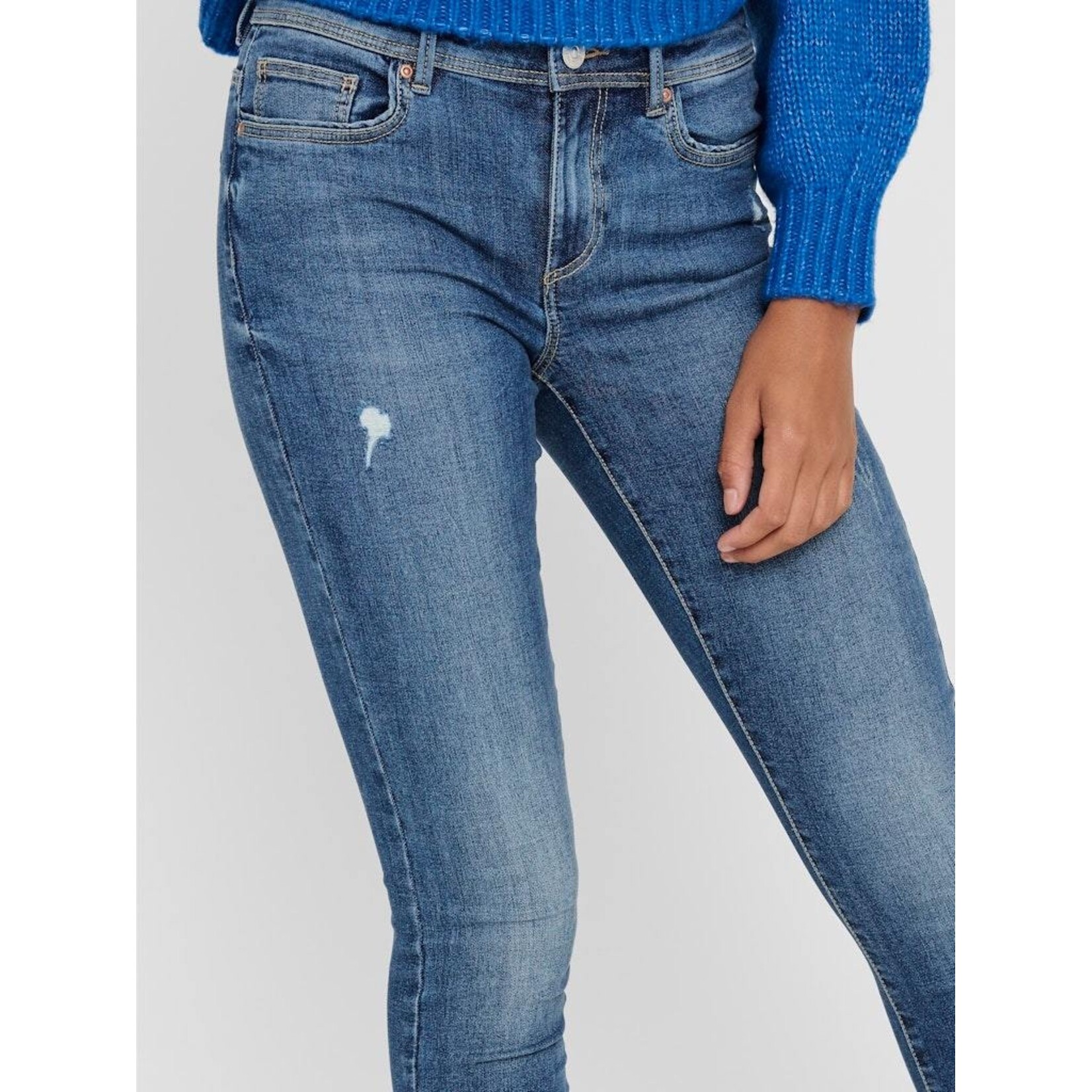 Only Wauw Mid Rise Skinny Jean