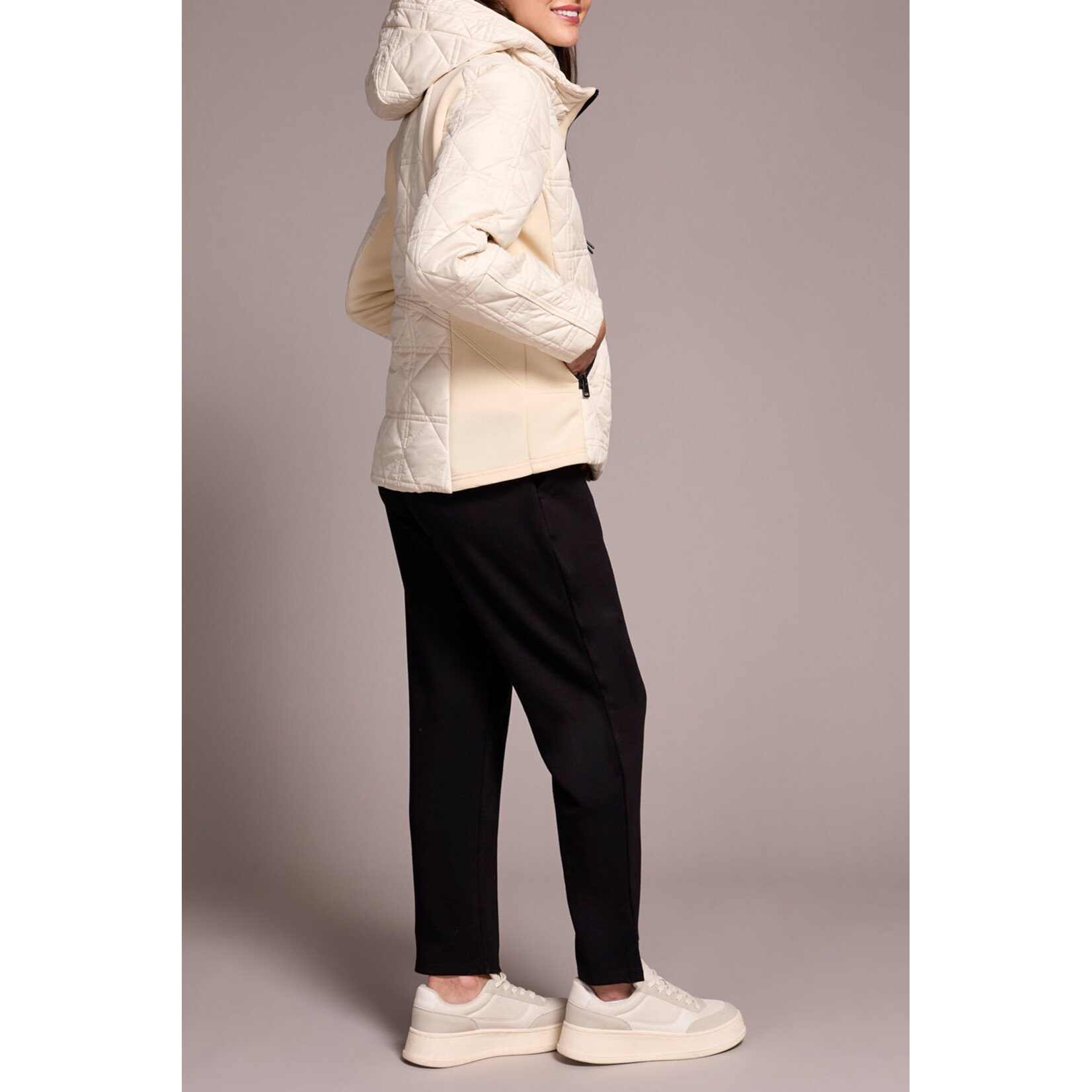 Tribal Puffer Jacket With Removable Hood