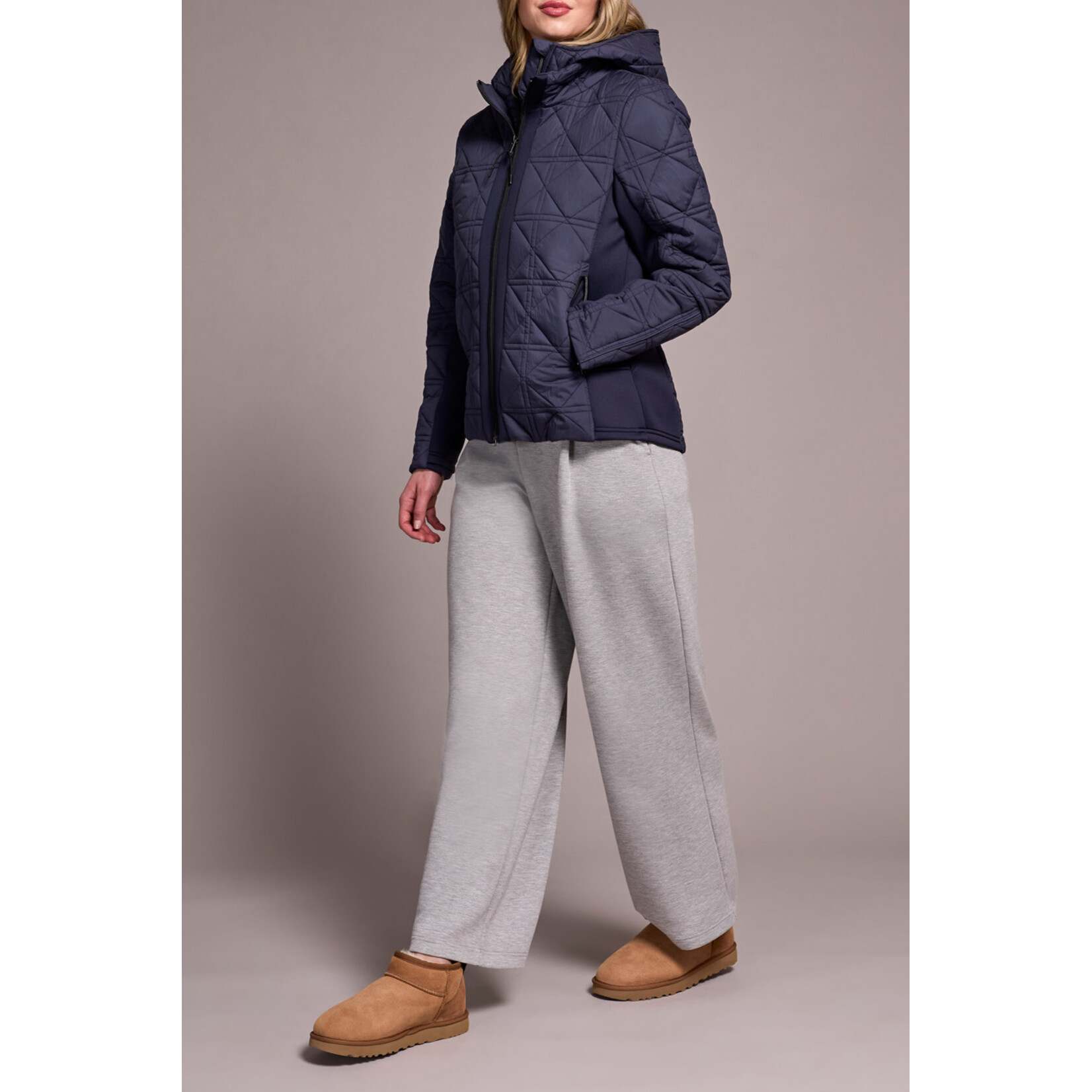 Tribal Puffer Jacket With Removable Hood