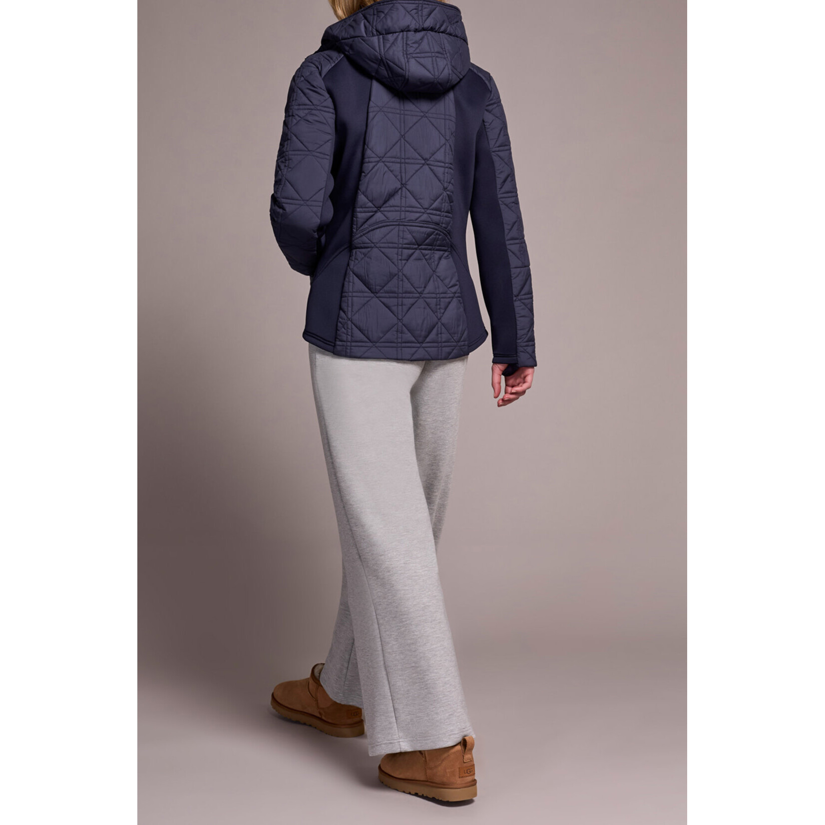 Tribal Puffer Jacket With Removable Hood