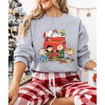 Royal Blush Snoopy Doghouse Sweatshirt Sport Grey