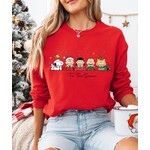 Royal Blush Charlie & Friends Sweatshirt Red