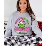 Royal Blush Pink Feeling Extra Grinchy Sweatshirt Sport Grey