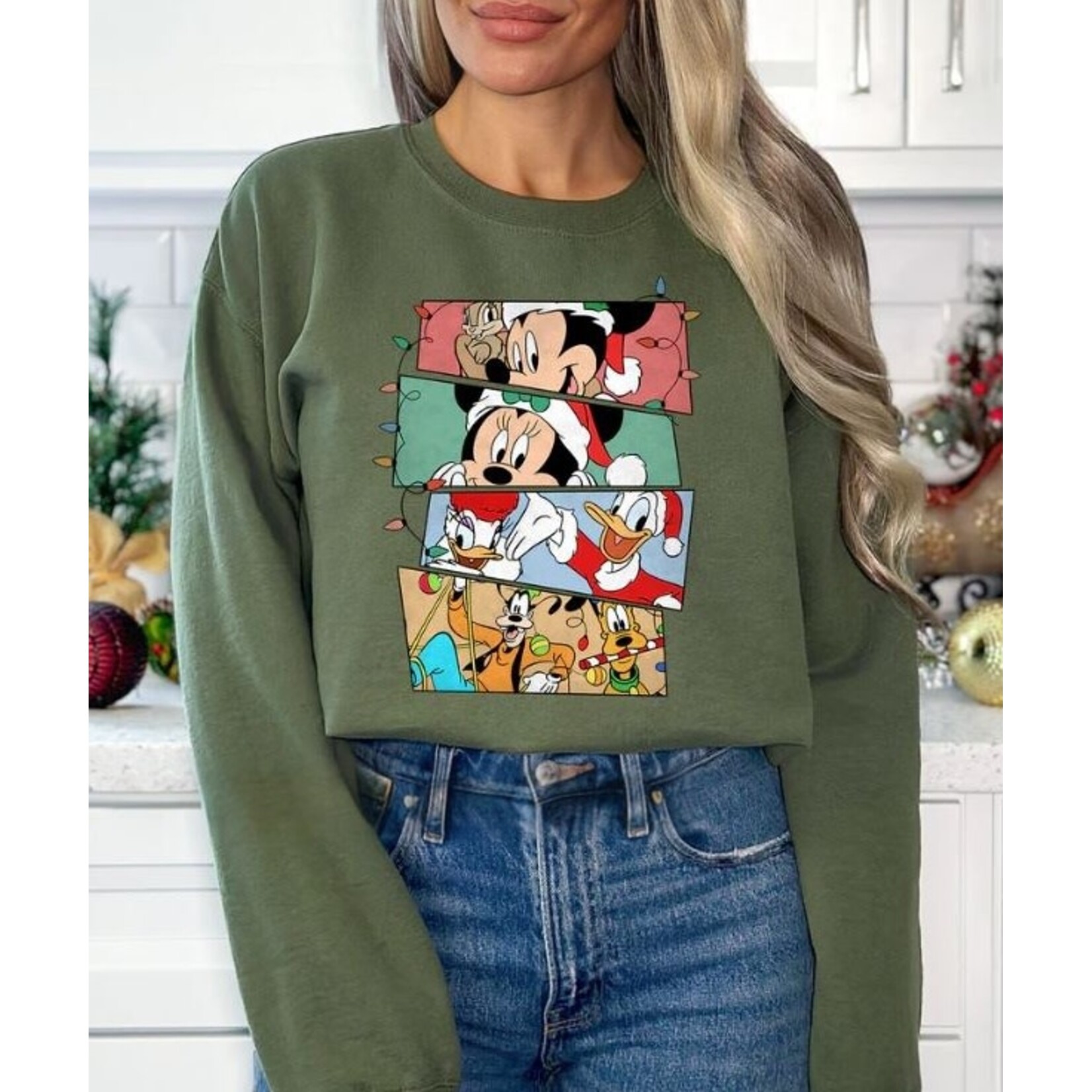 Royal Blush Magical Poster Sweatshirt Military Green