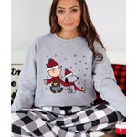 Royal Blush Charlie Brown Sweatshirt Sport Grey