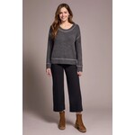 Tribal Saddle Stitch Crew Neck Sweater