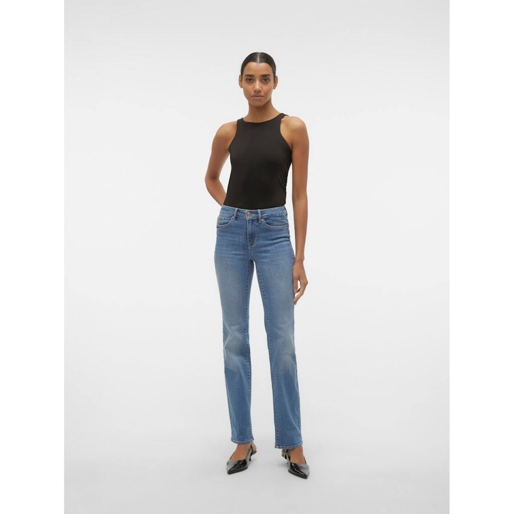 VERO Flash Mid Rise Straight Leg Jeans