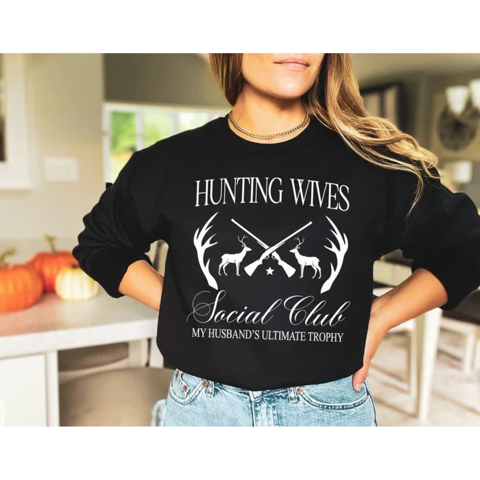 GGS Hunting Wives Social Club Sweatshirt Black