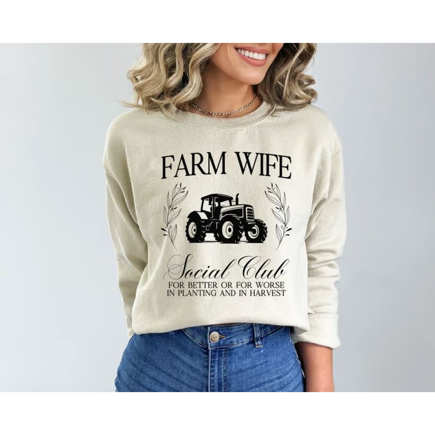 GGS Farm Wife Social Club Sweatshirt Sand