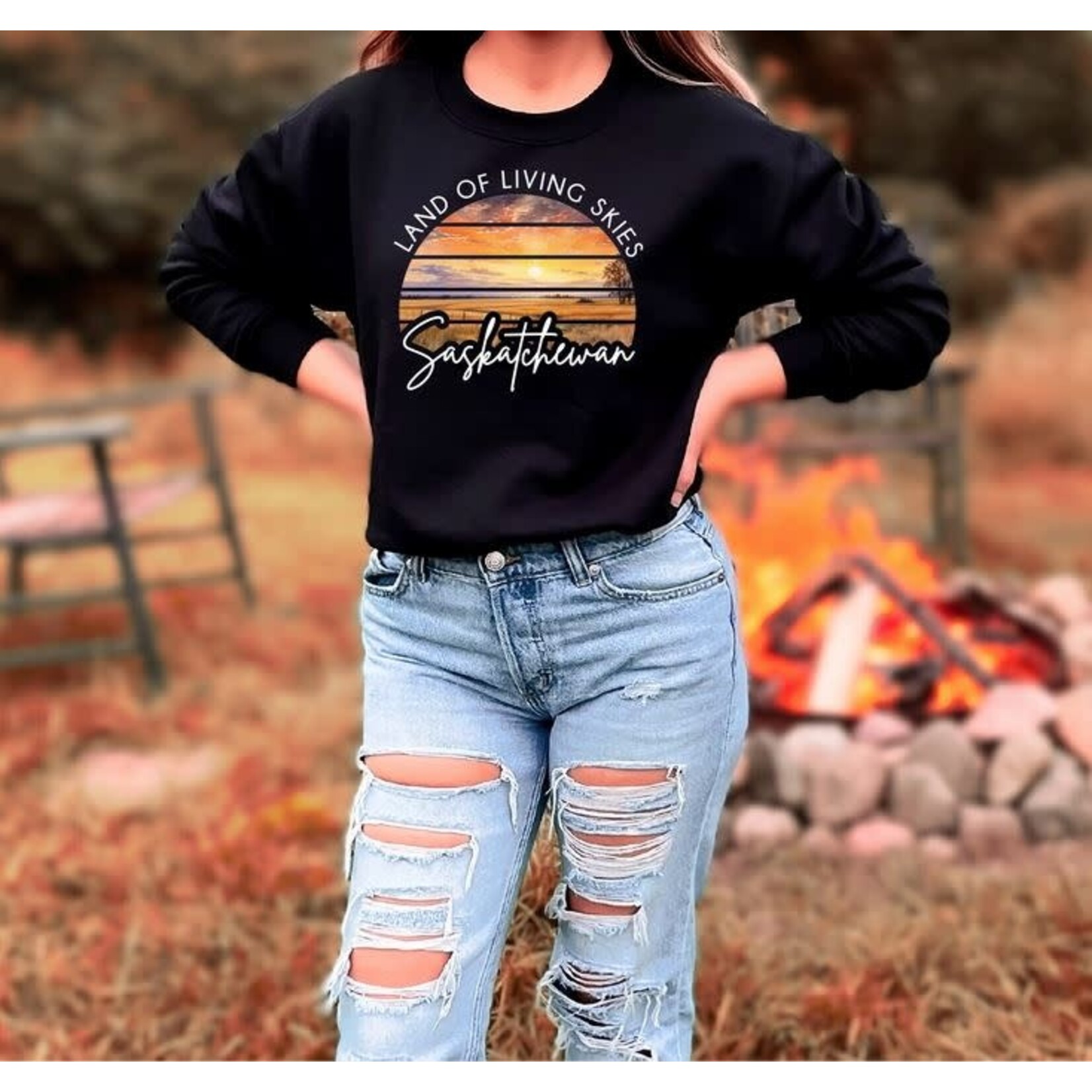 GGS Land Of The Living Skies Sweatshirt Black