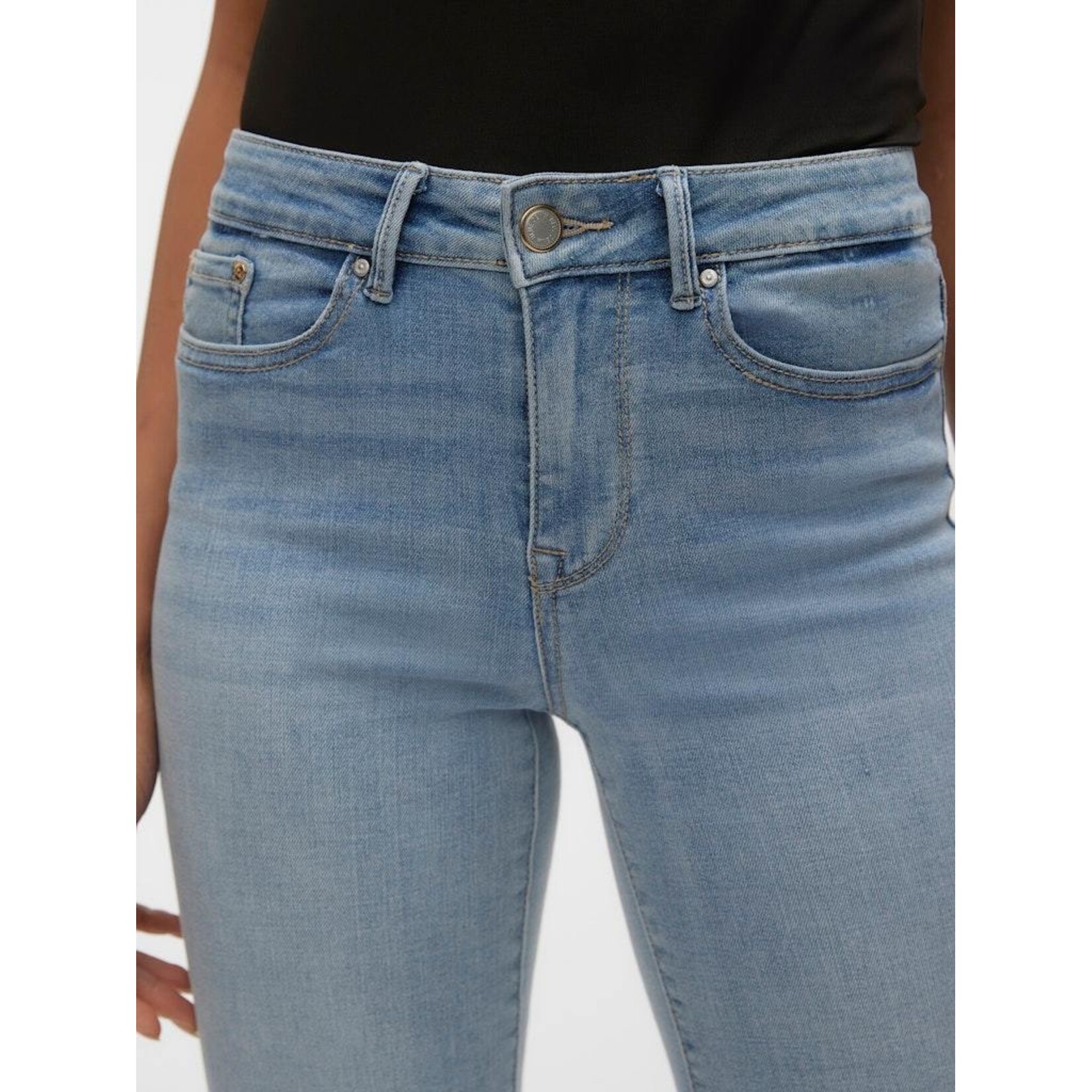 Vero Moda Flash Mid Rise Straight Leg Jeans