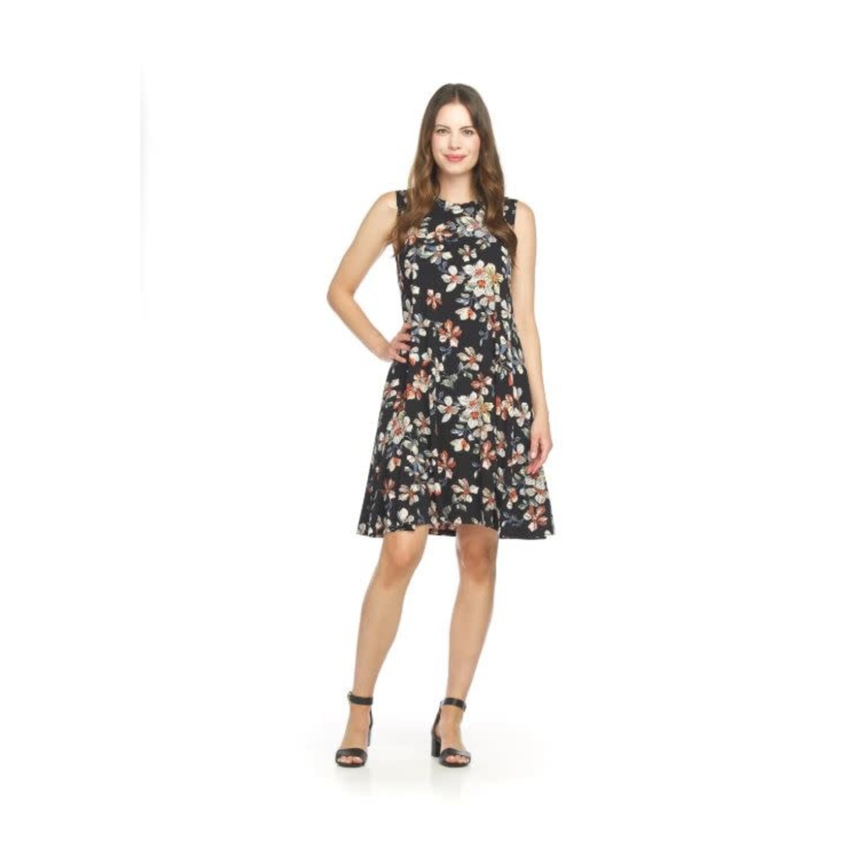 Papillon Floral A-Line Swing Dress