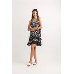 Papillon Ditsy Floral Crinkle Ruffle Hem Dress