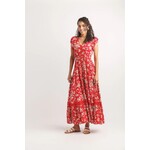 Papillon Floral Maxi Dress With Lace Inset