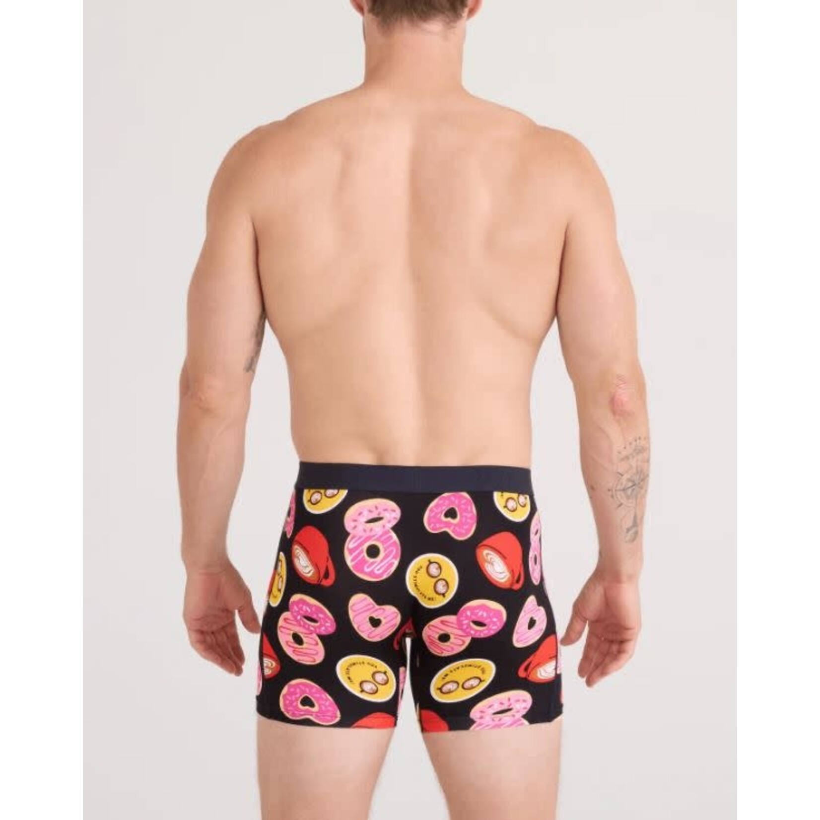 SAXX Vibe Xtra Boxer Brief Love Story Black