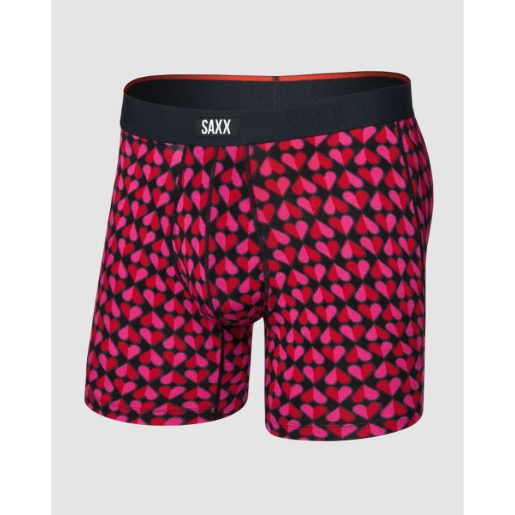 SAXX Vibe Xtra Boxer Brief Love Check Baby Black