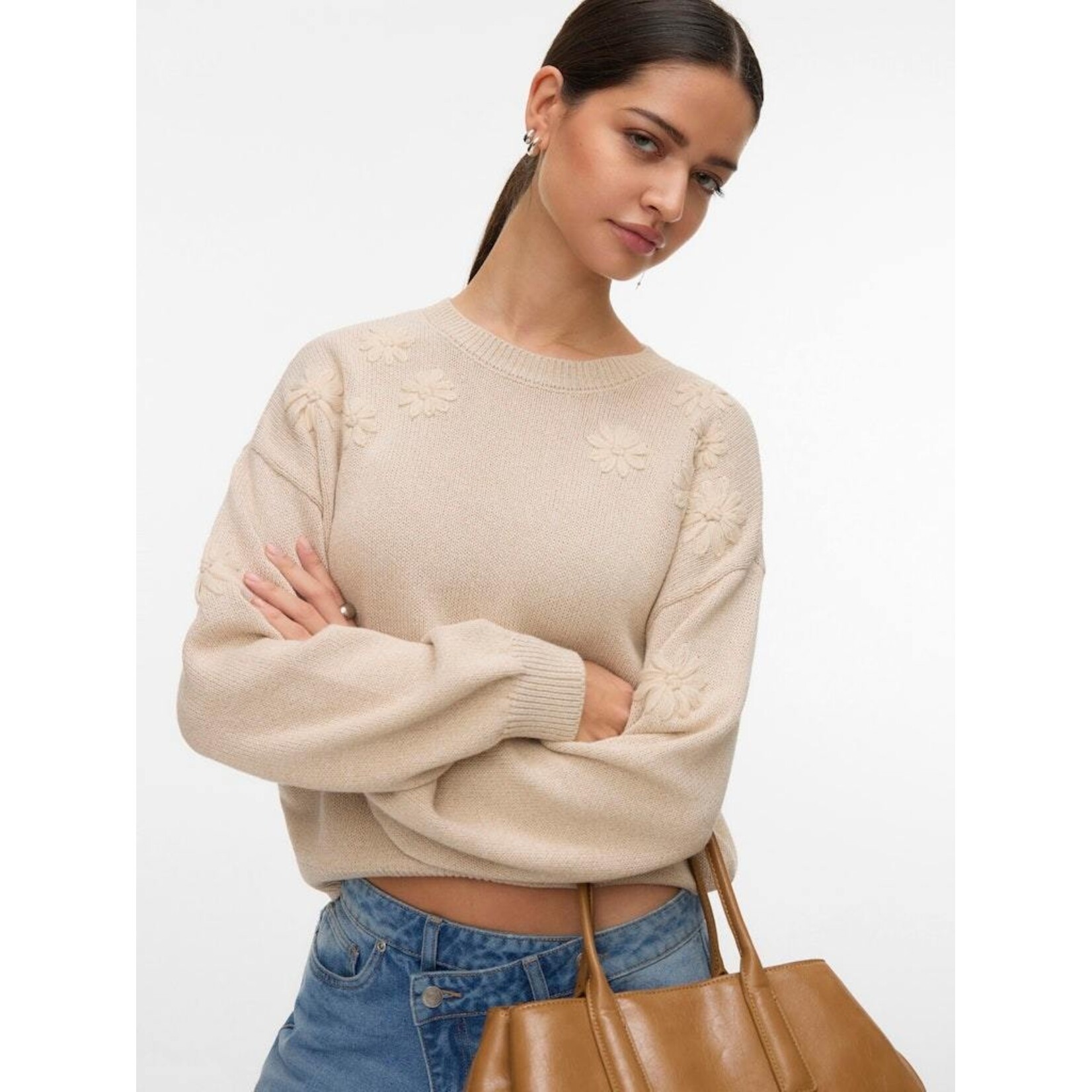 Vero Moda Daisy Embroidered Sweater