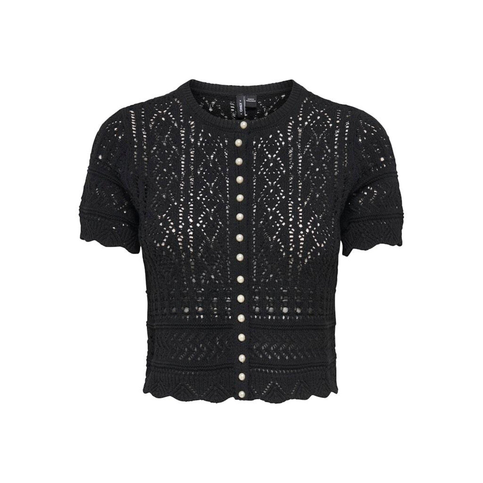 Only Elke Life Short Sleeve Pearl Cardigan