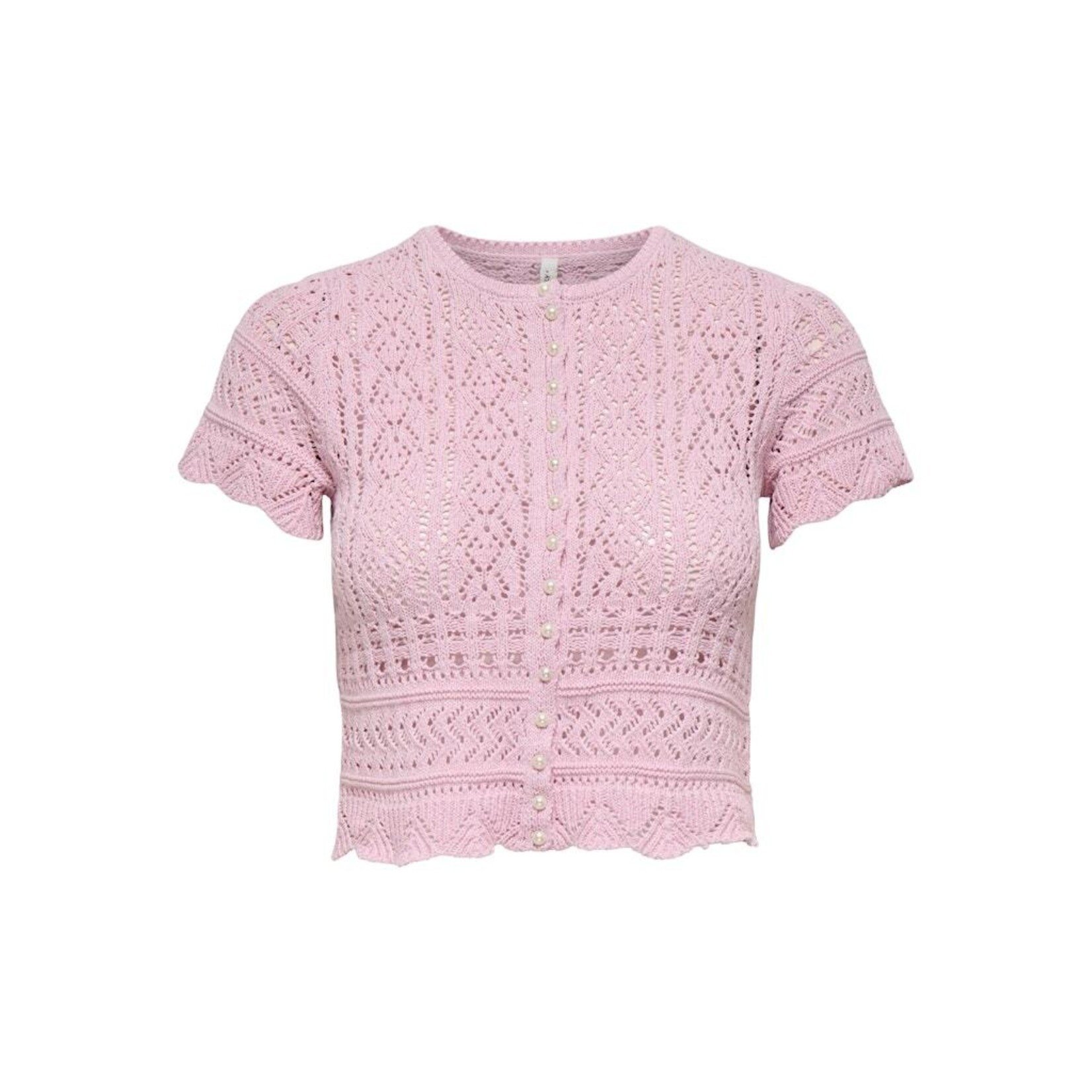 Only Elke Life Short Sleeve Pearl Cardigan