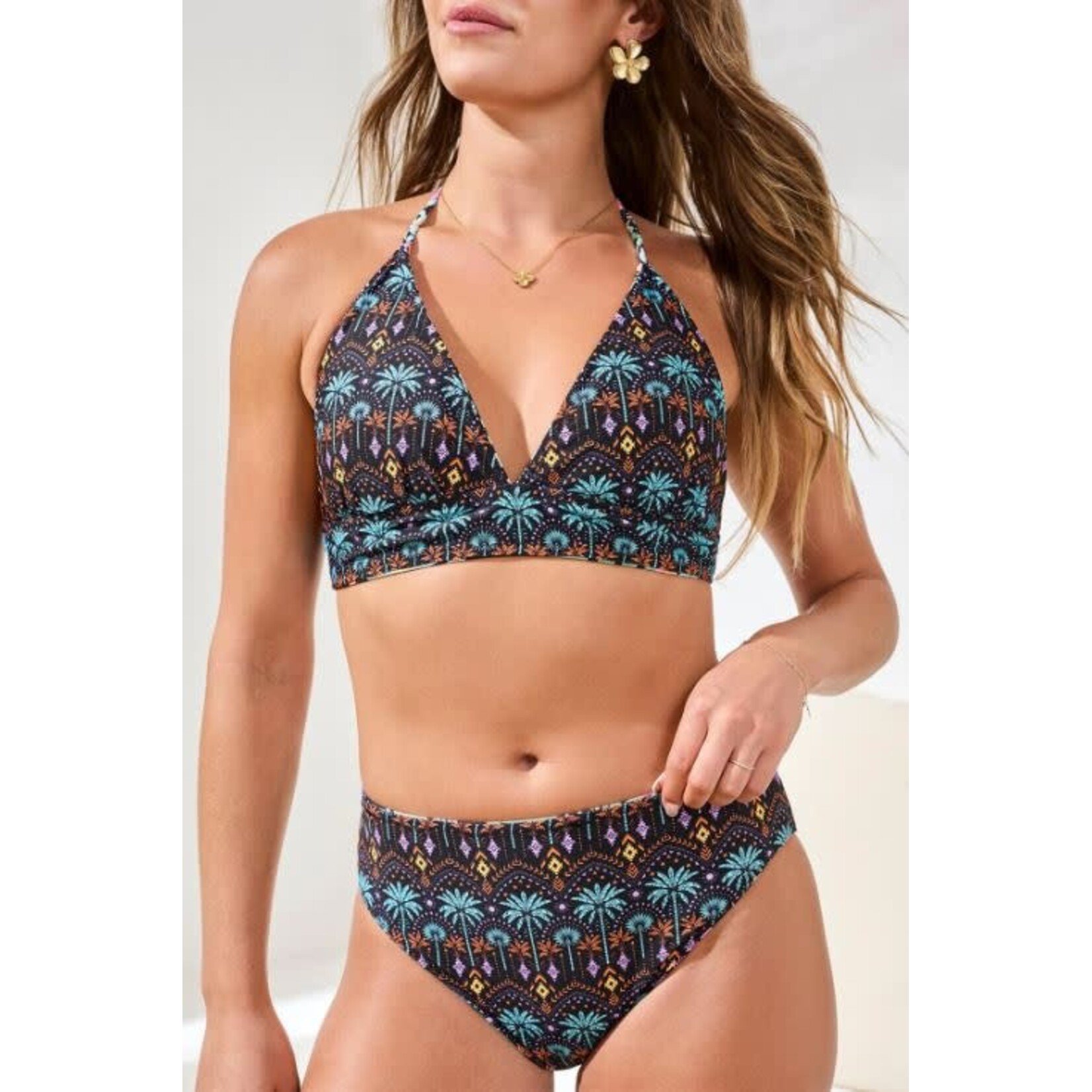 Tribal Reversible Braided Strap Bikini