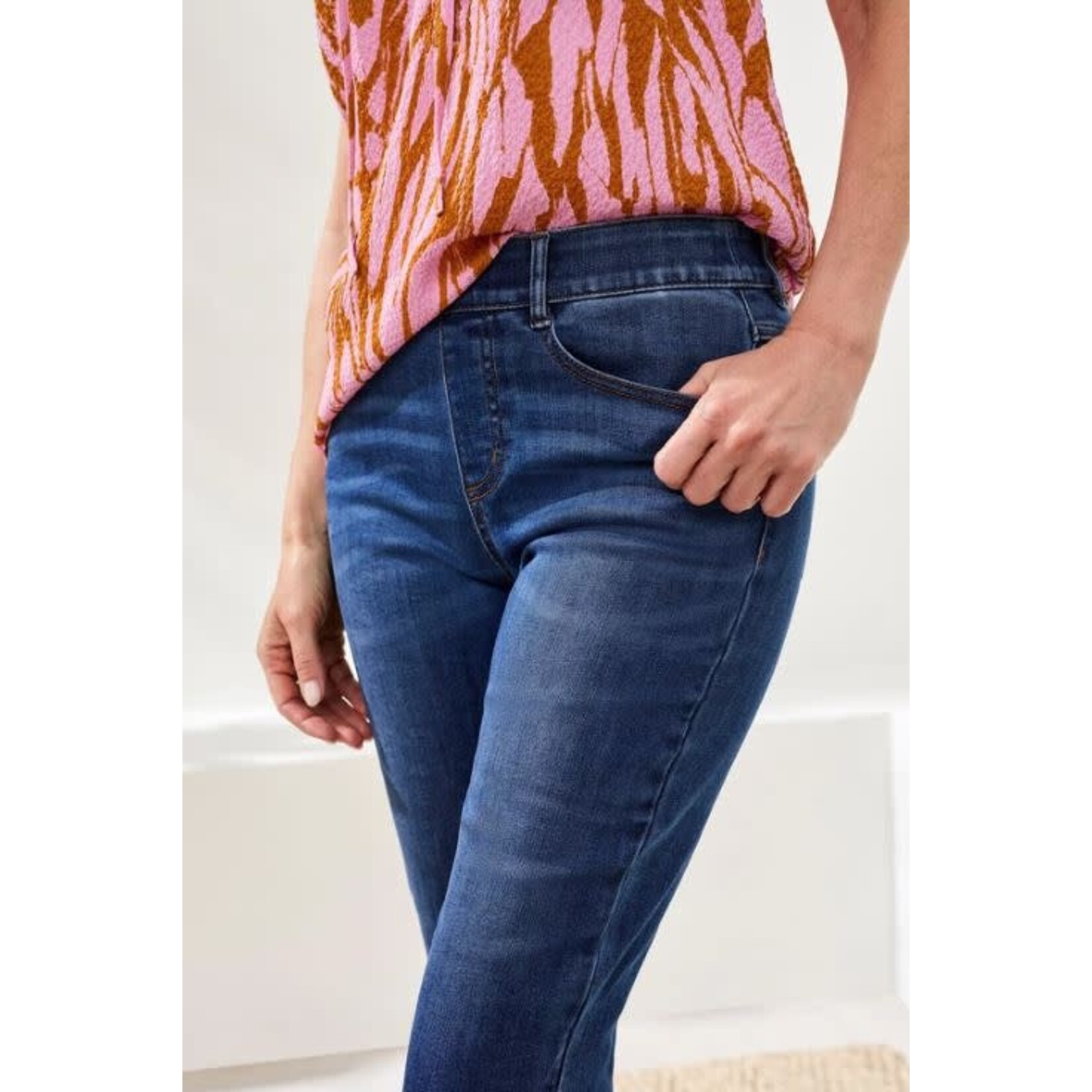 Tribal Audrey Pull On Pedal Pusher Jeans