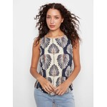 Charlie B Sleeveless Linen Top