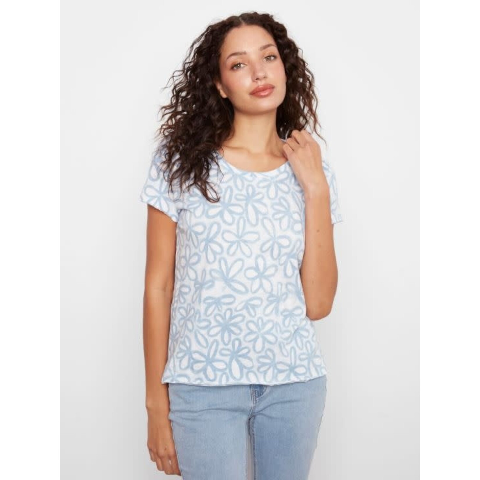 Charlie B Printed Cotton Jersey T-Shirt