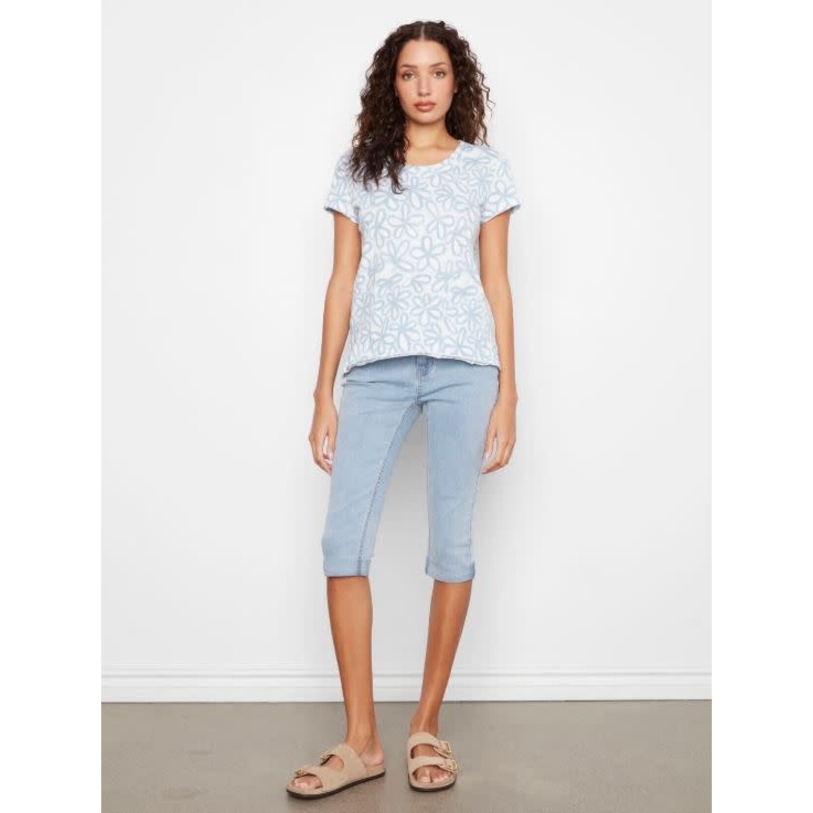 Charlie B Printed Cotton Jersey T-Shirt