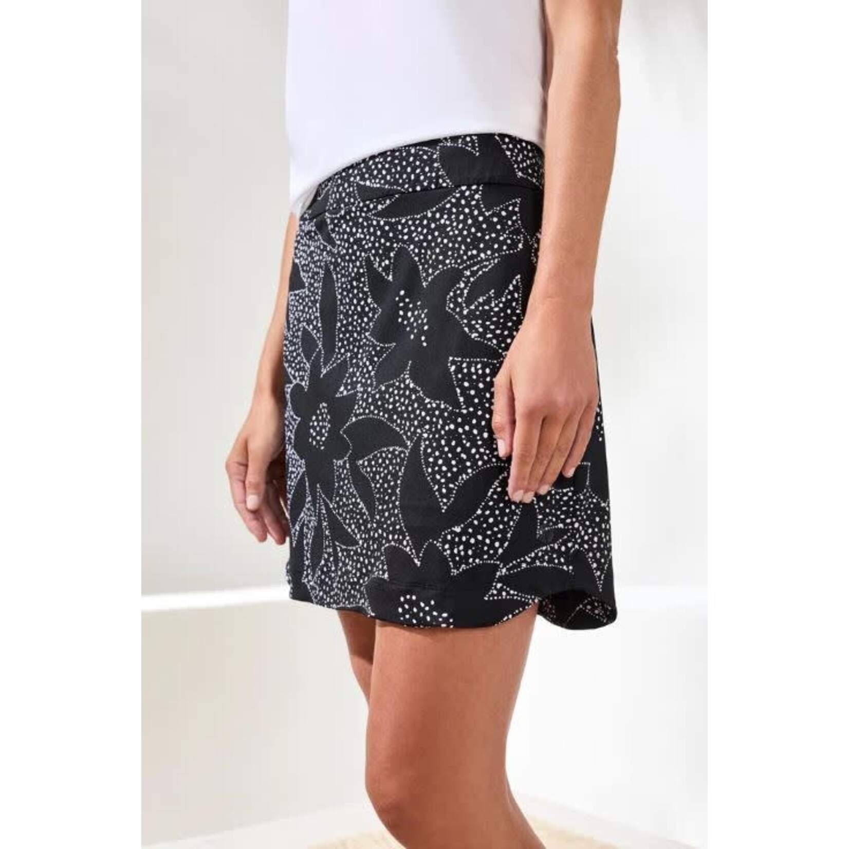 Tribal Pull On Round Hem Skort