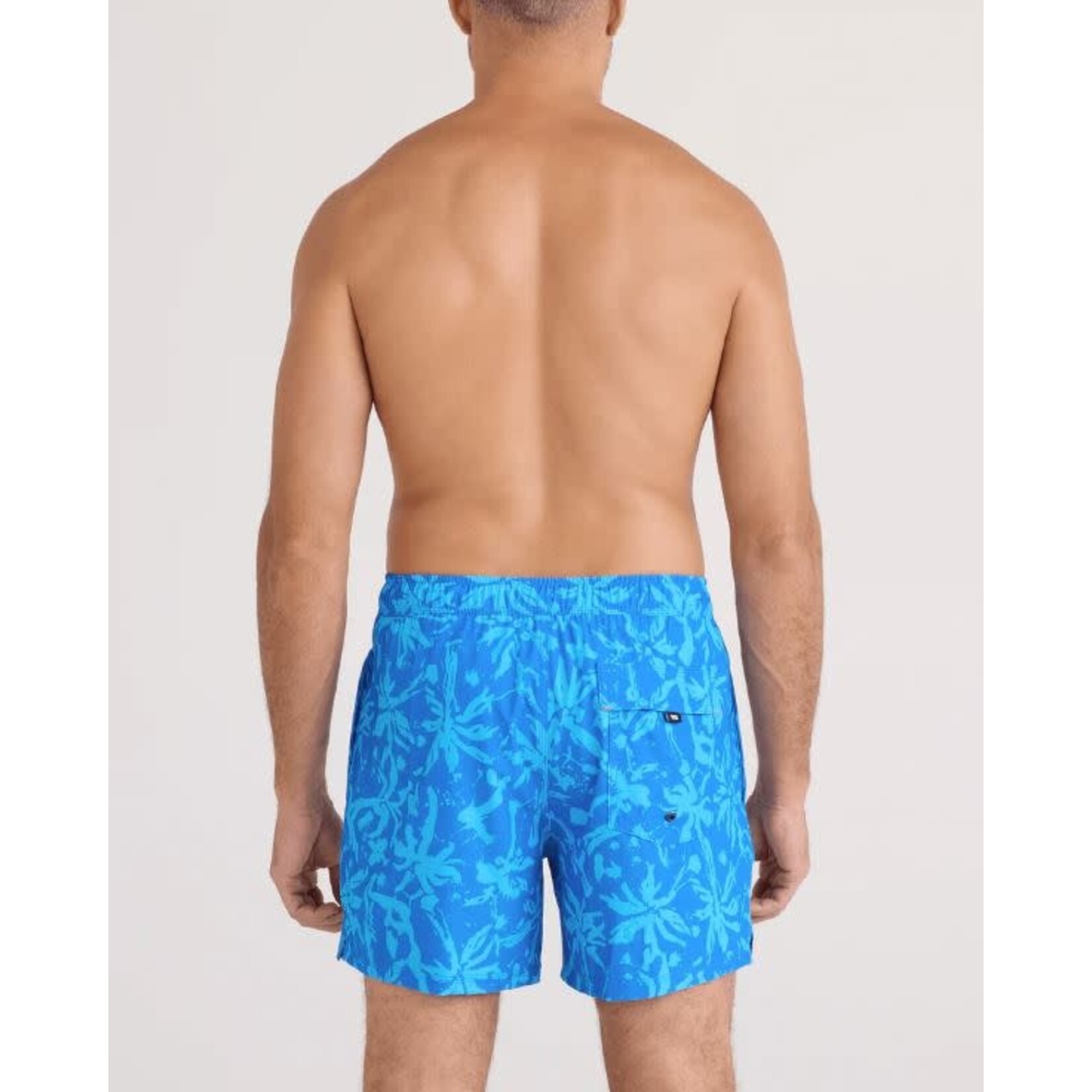 SAXX Oh Buoy 5" 2 In 1 Volley Splash Palms Bold Blue