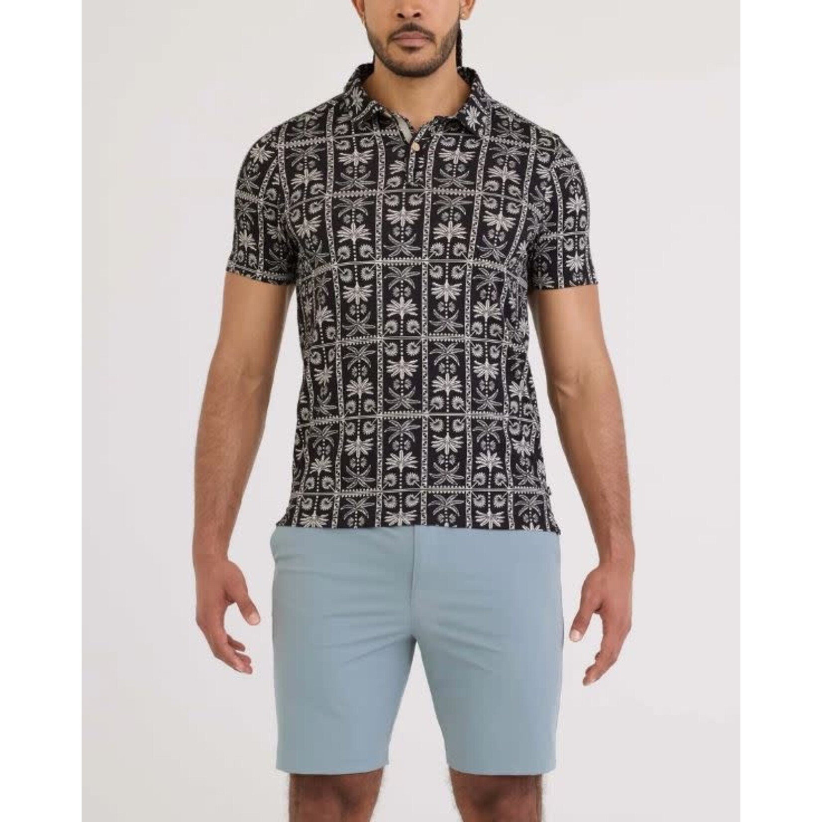 SAXX Droptemp Dry Polo Tropic Royale Black