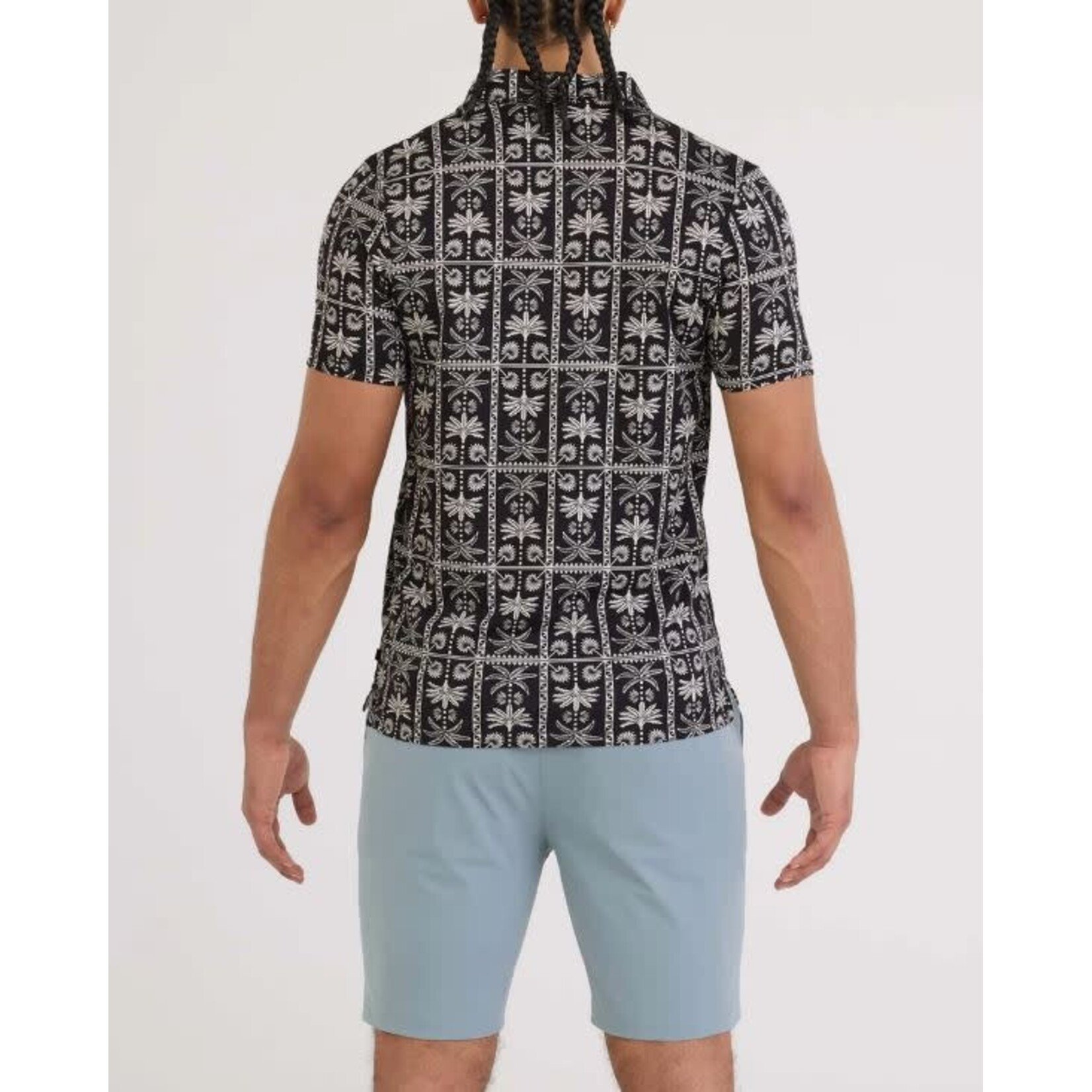 SAXX Droptemp Dry Polo Tropic Royale Black