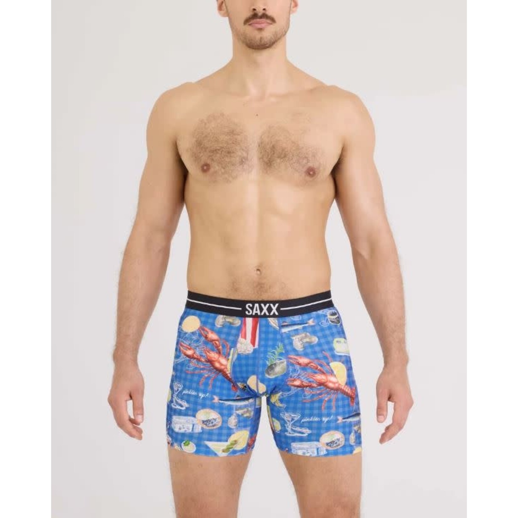 SAXX Volt Boxer Brief Low Life Picnic Blue