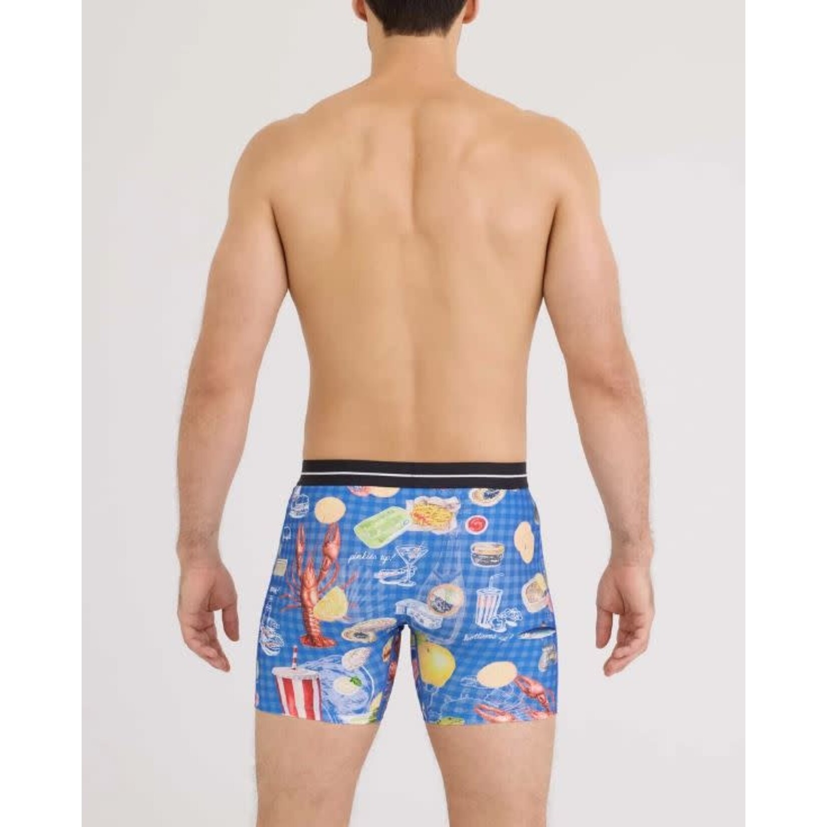 SAXX Volt Boxer Brief Low Life Picnic Blue