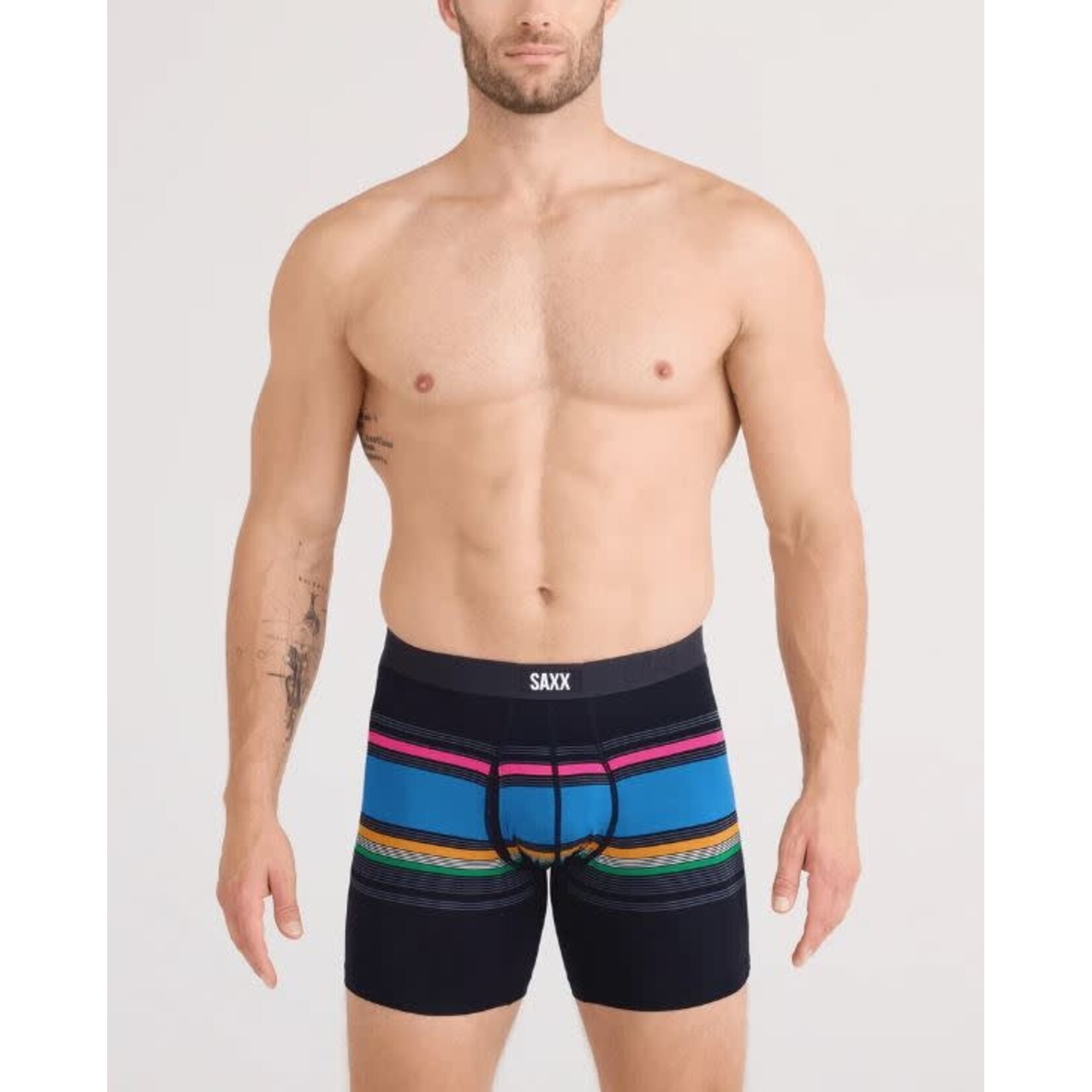 SAXX Vibe Xtra Boxer Brief Throwback Stripe Multi