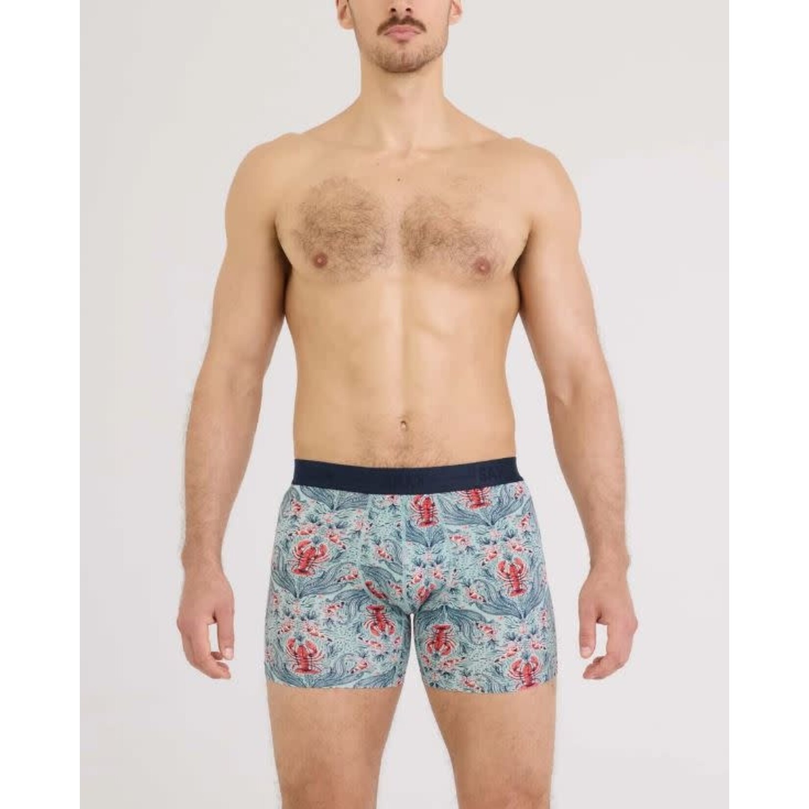 SAXX Smooth Luxe Boxer Brief Lobster Flourish Mint
