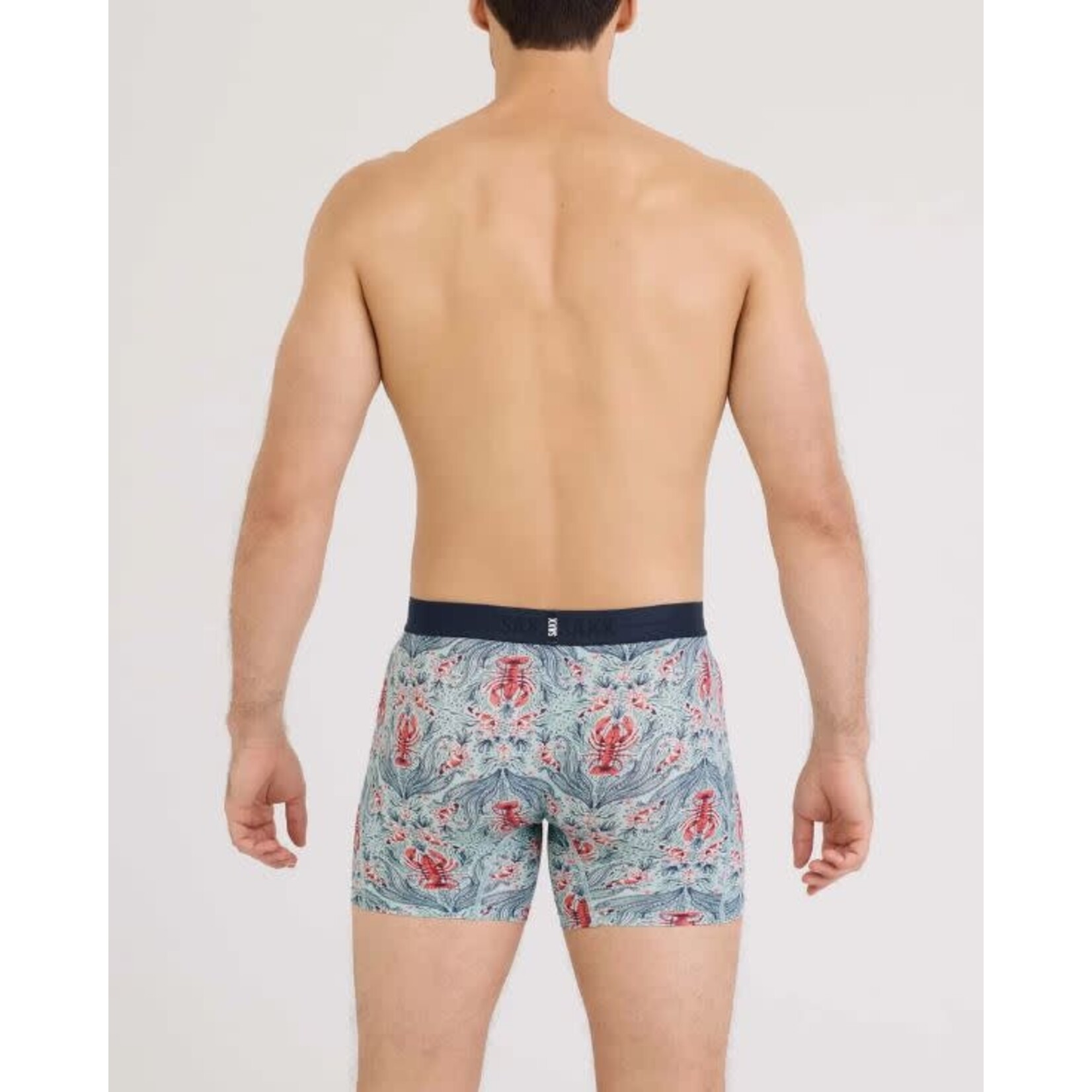 SAXX Smooth Luxe Boxer Brief Lobster Flourish Mint
