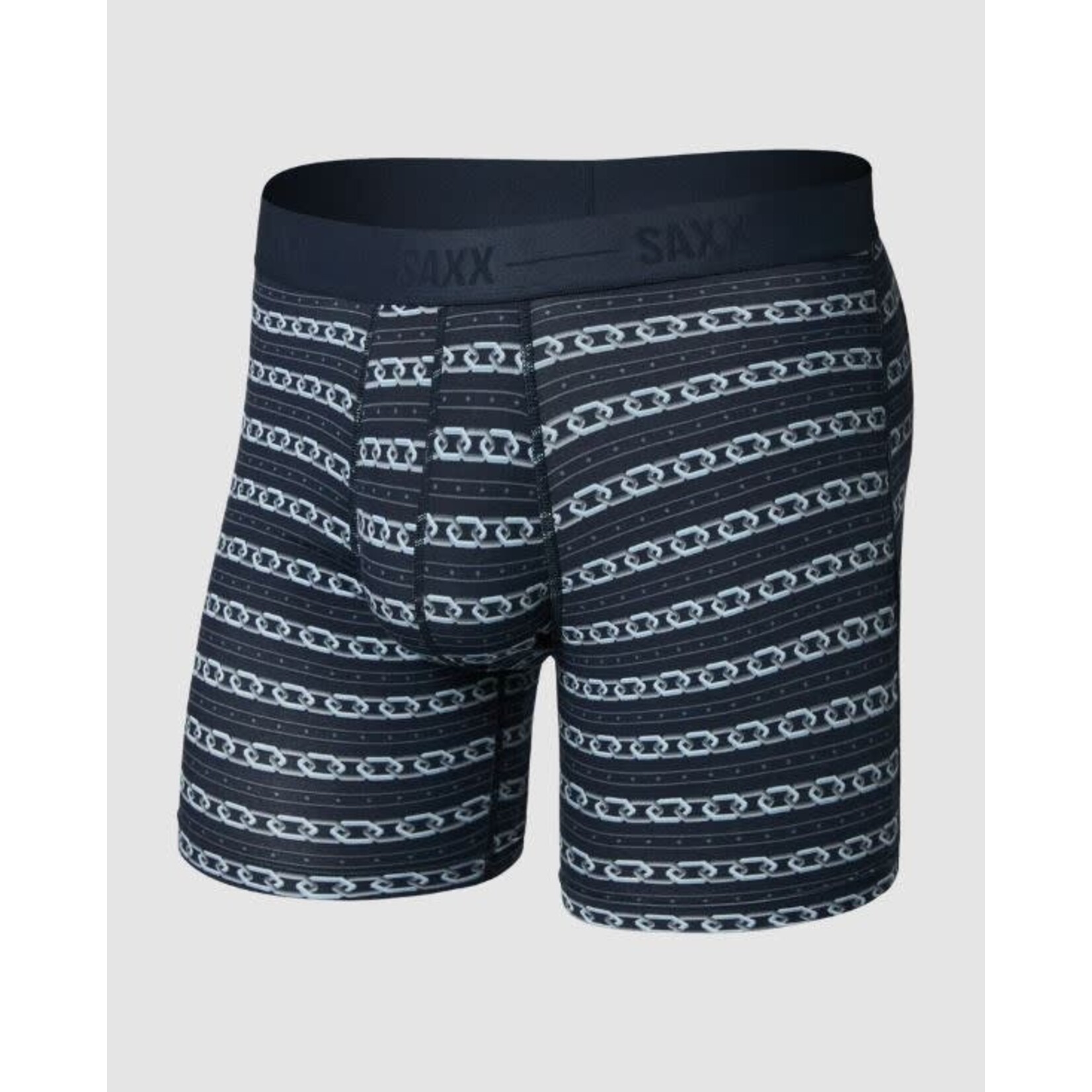SAXX Smooth Luxe Boxer Brief Link Stripe Dark Ink