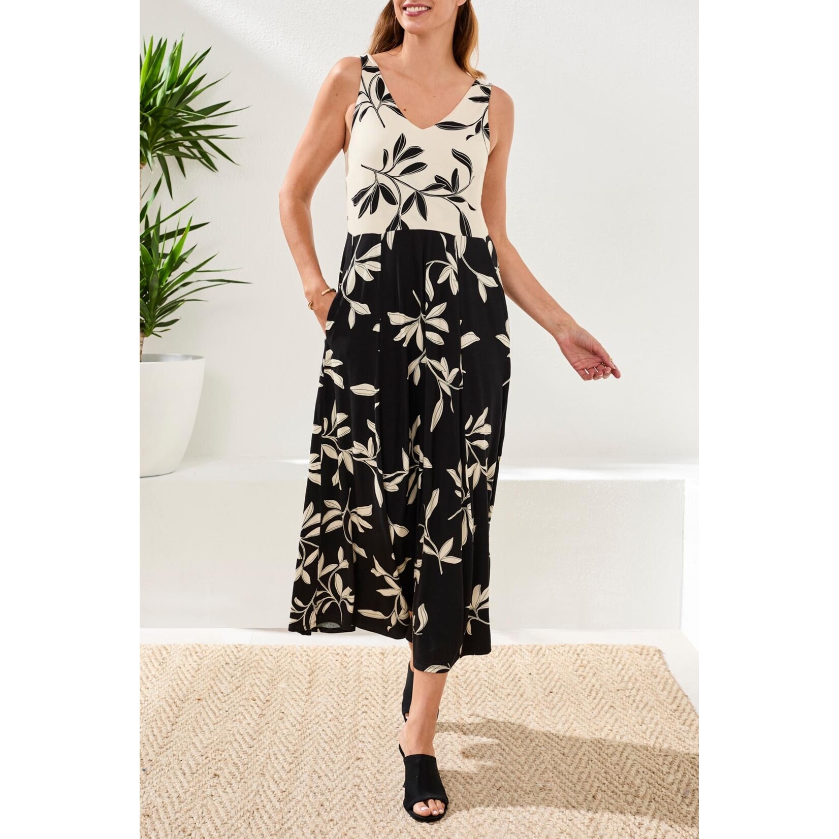 Tribal Sleeveless Combo Dress