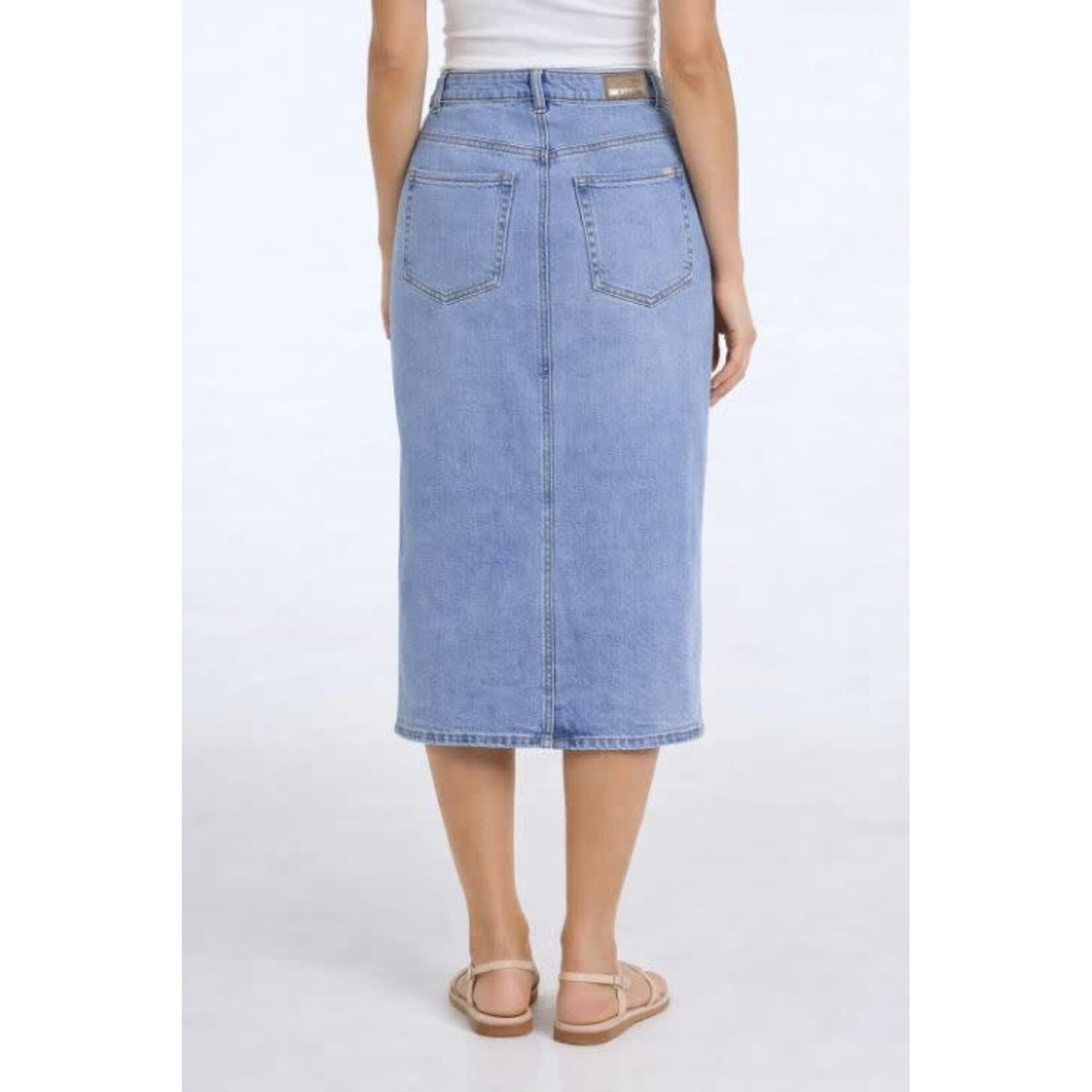 Lois Leila Long Denim Skirt