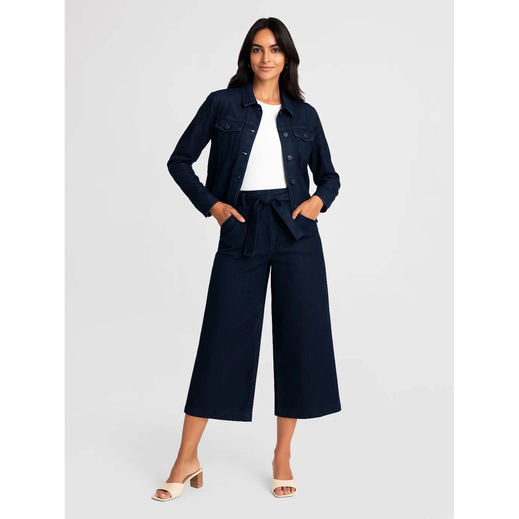 Lois Gaucho High Rise Wide Leg Capri