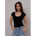 Rd Style Kendra Scoop Neck Cap Sleeve Top