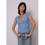 Rd Style Kendra Scoop Neck Cap Sleeve Top