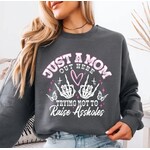Royal Blush Trying Not To Raise Assholes Sweatshirt Charcoal