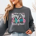 Royal Blush Dropping The F Bomb Kind Of Mom Sweatshirt Charcoal