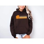 GGS Saskatchewan Retro 70s Hoodie Dark Chocolate