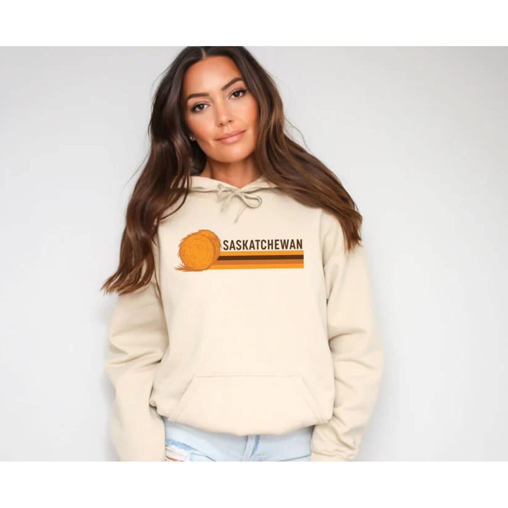 GGS Saskatchewan Retro 70s Hoodie Sand
