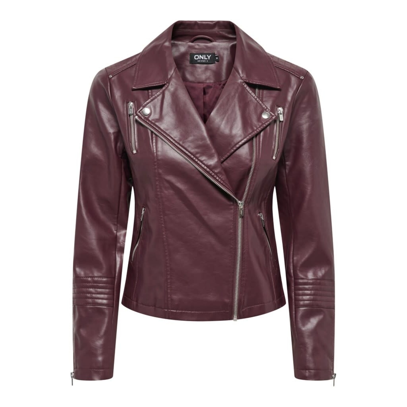 Only Gemma Faux Leather Biker Jacket