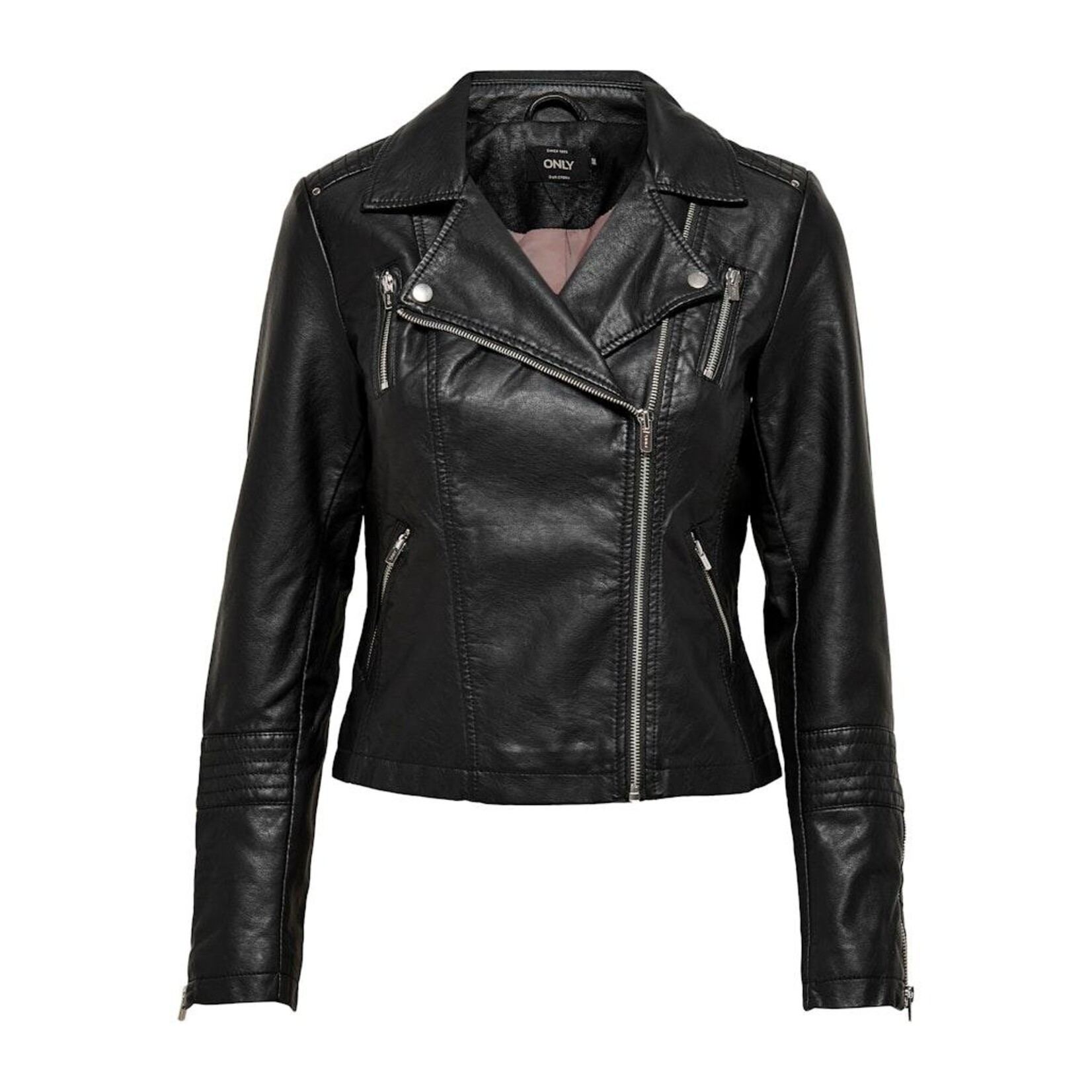 Only Gemma Faux Leather Biker Jacket