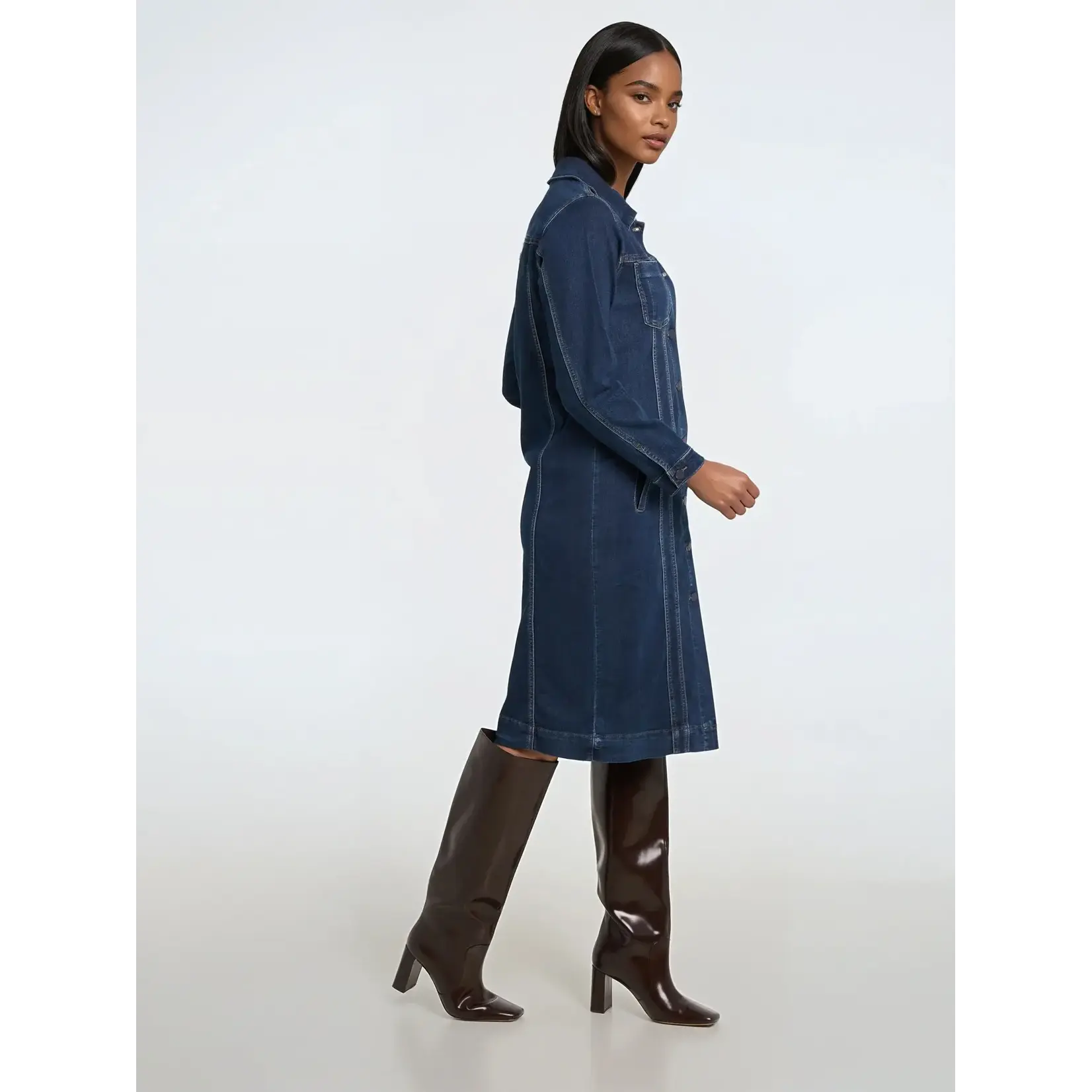 Lois Lara Long Denim Jacket